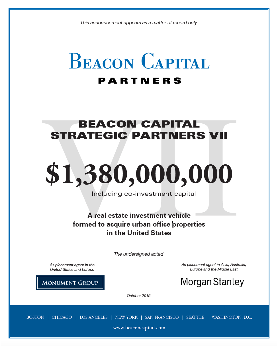 Beacon Capital Strategic Partners VII