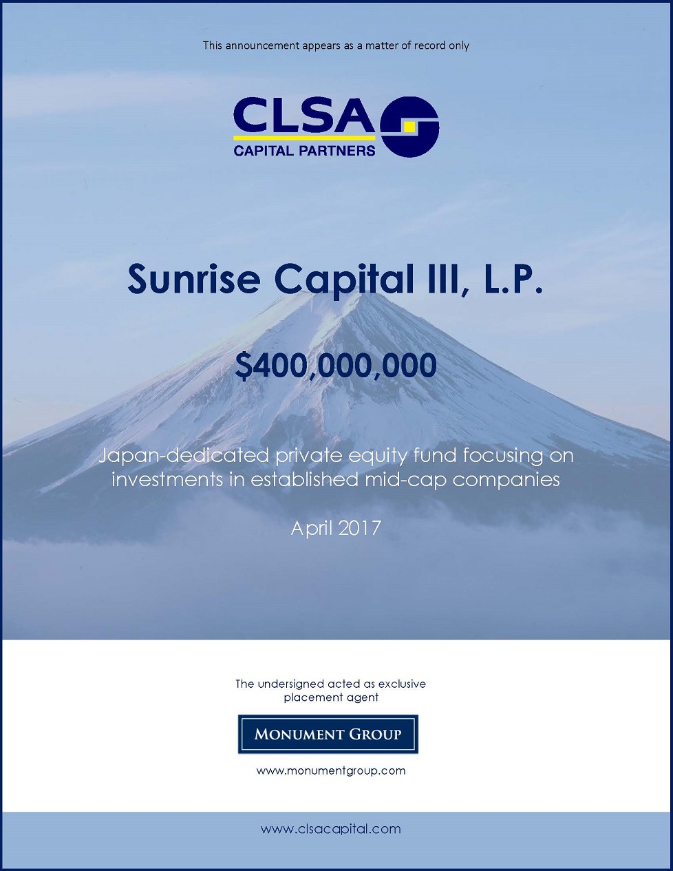 Sunrise Capital III