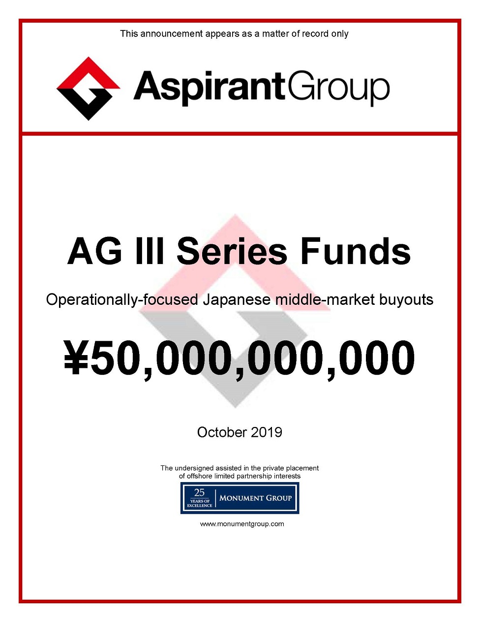 AG III Series Funds