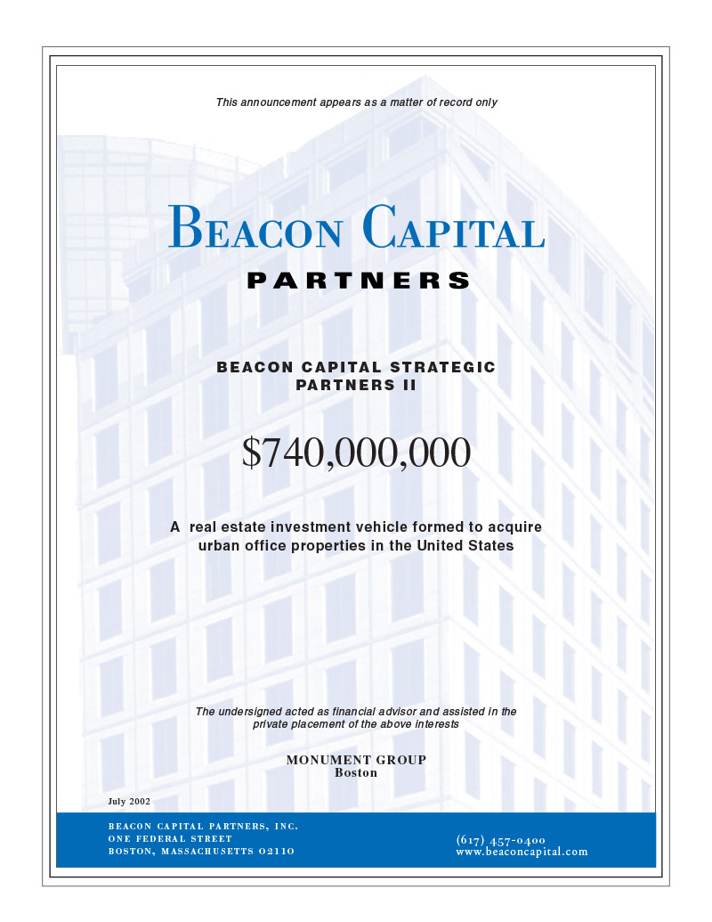 Beacon Capital Strategic Partners II