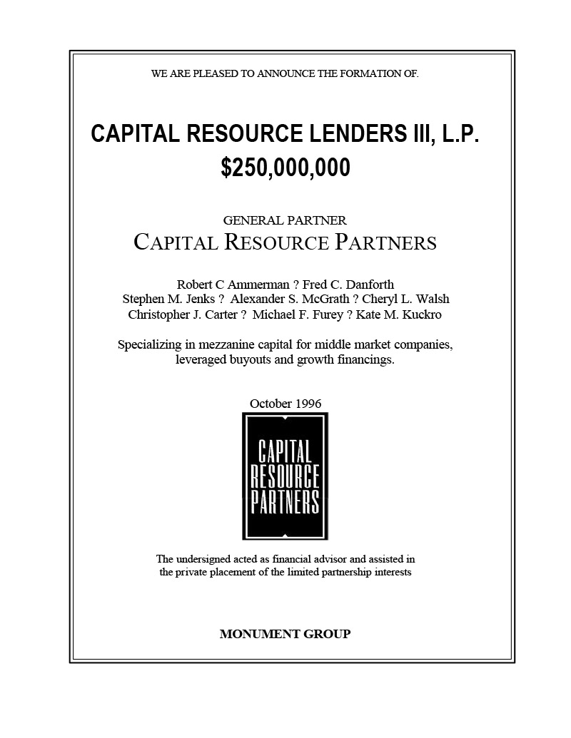 Capital Resource Lenders III