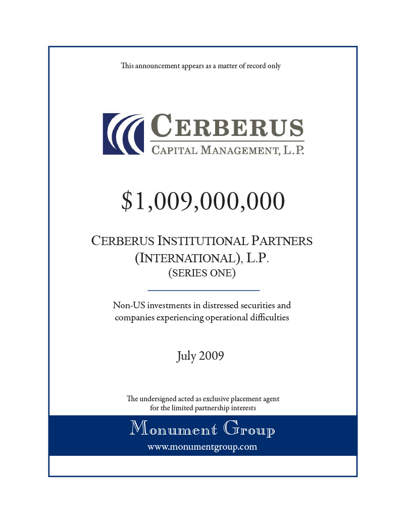 Cerberus Institutional Partners International (Series One)