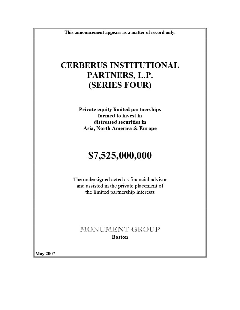 Cerberus Institutional Partners (Series Four)