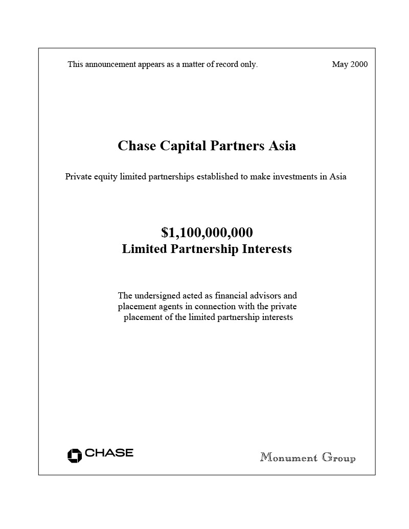 Chase Capital Partners Asia