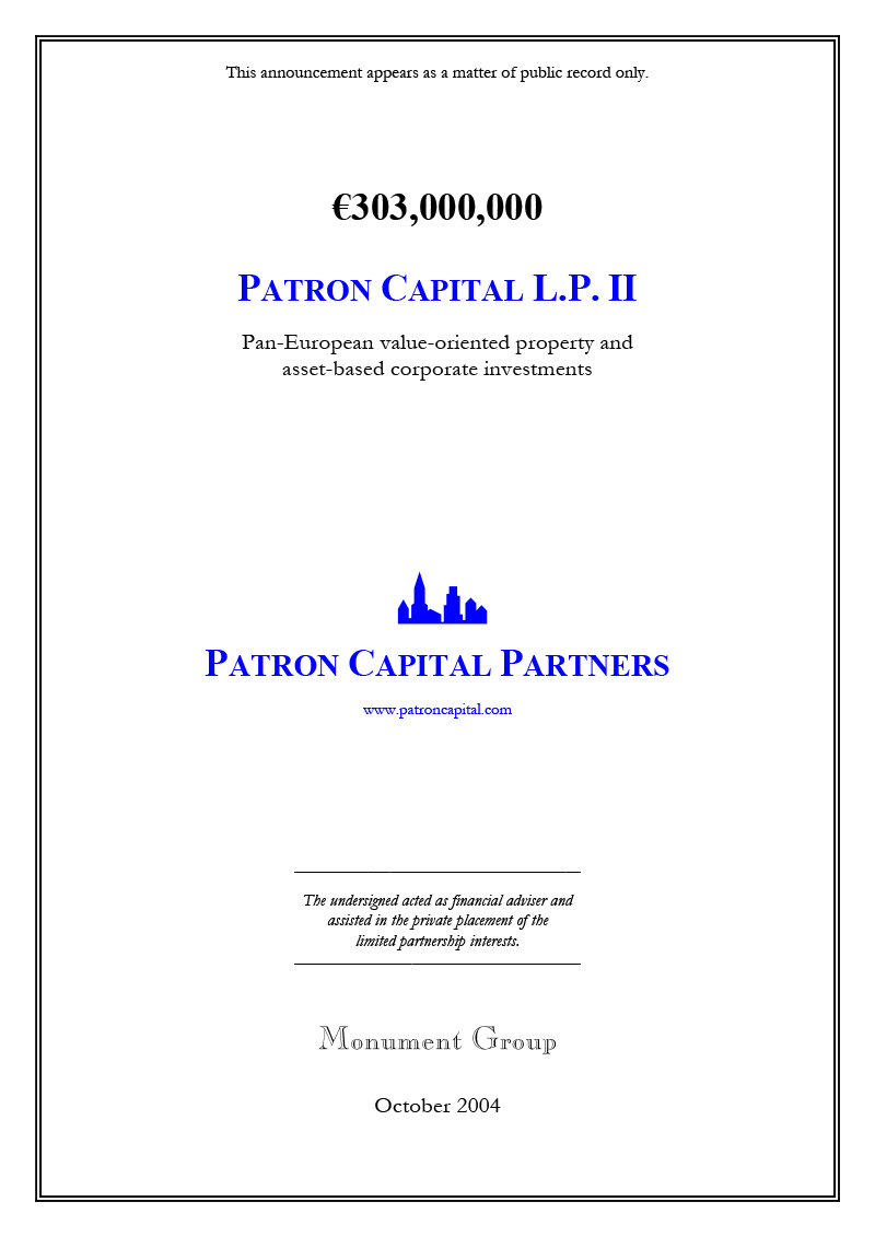 Patron Capital Partners II