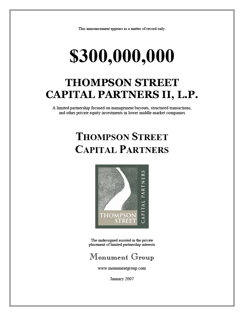 Thompson Street Capital Partners II