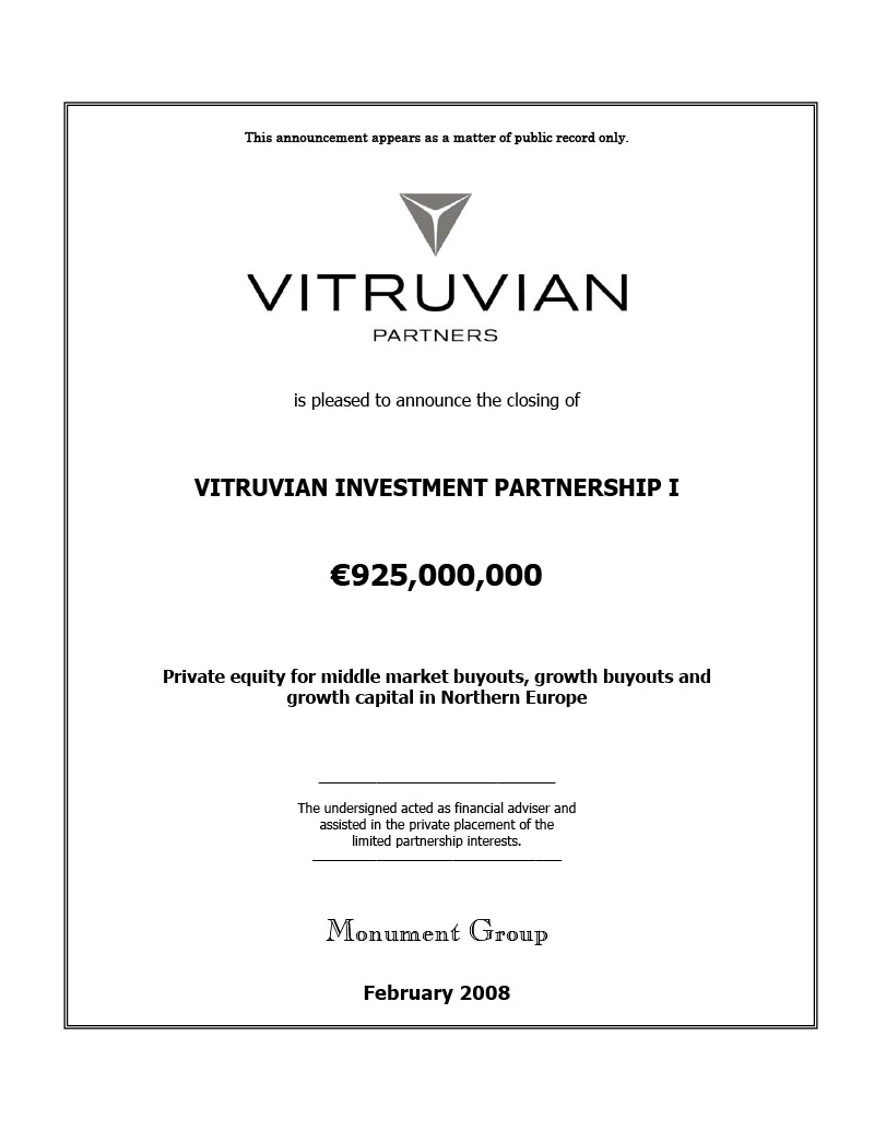 Vitruvian Investment Partnership I